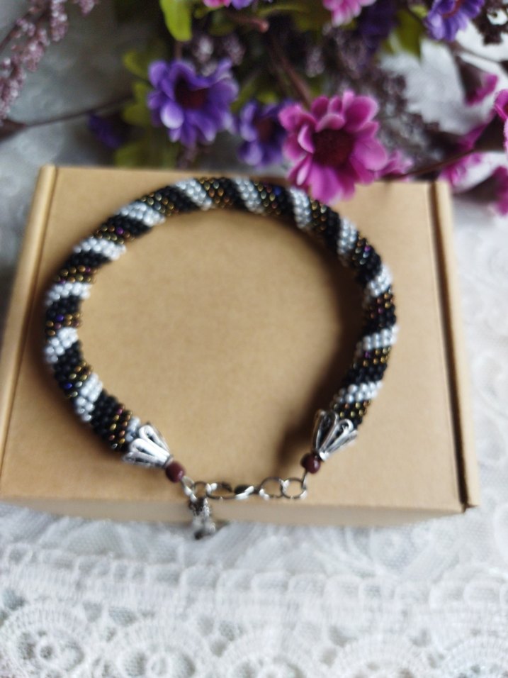 Yılan Desenli Boncuklu  Bileklik - Görsel 4