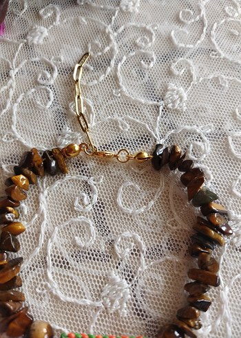 Renkli Boncuklu Doğal Taş Kadın Bileklik - Görsel 2