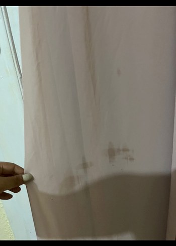 42 Beden mor Renk Bej V Yakalı Uzun Drapeli Abiye Elbise