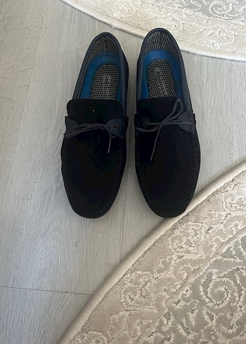 Klasik Tarz Erkek Mavi Bantlı Loafer