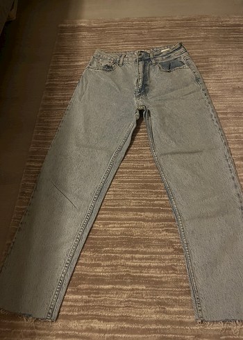 Gri Midi Boy Kadın Denim Pantolon