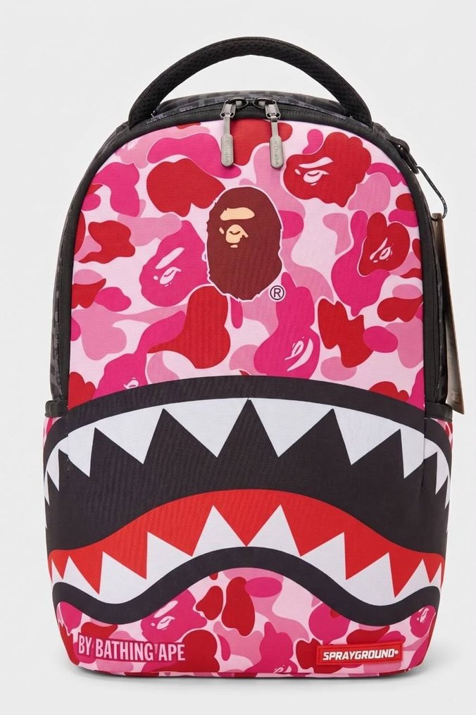 SPRAYGROUND Desenli Fermuarlı Erkek Sırt Çantası — görsel 5/11