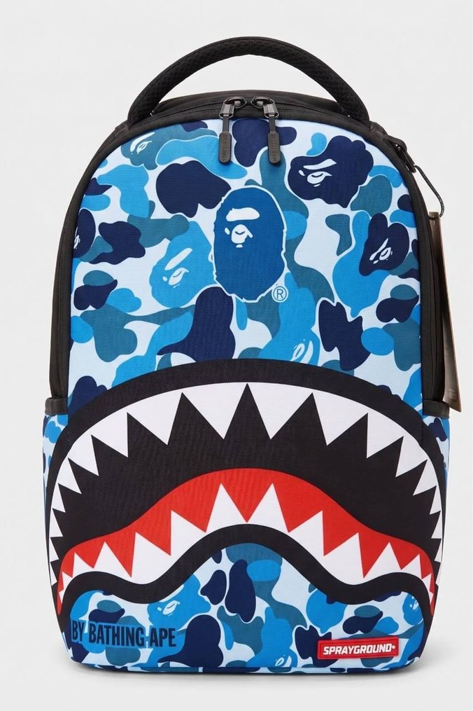 SPRAYGROUND Desenli Fermuarlı Erkek Sırt Çantası — görsel 2/11