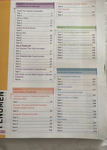 Fenomen 8. Sınıf Matematik Soru Bankası B - Görsel 3