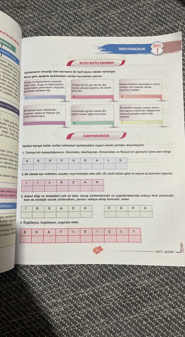 T.C. İnkılap Tarihi ve Atatürkçülük Akıllı Sözlük - Görsel 3