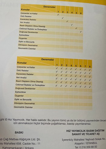 LGS 8. Sınıf Matematik İlk Dönem Konuları Kitabı - Görsel 3