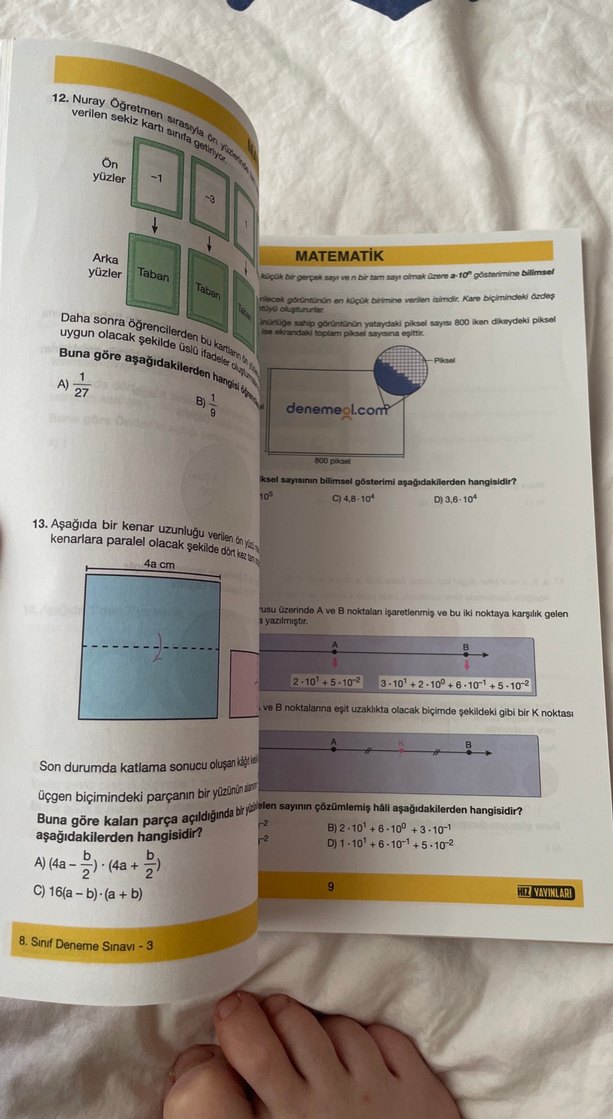 LGS 8. Sınıf Matematik İlk Dönem Konuları Kitabı - Görsel 2