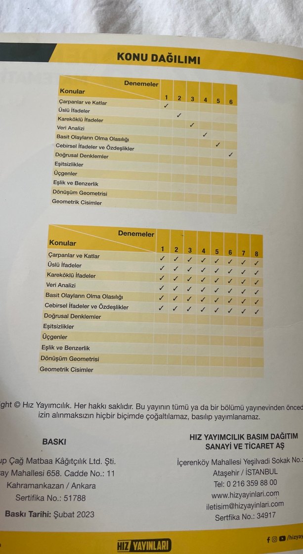 LGS 8. Sınıf Matematik İlk Dönem Konuları Kitabı - Görsel 3