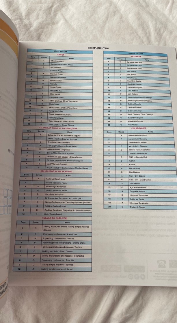 LGS 8. Sınıf 1. Dönem 5'li Karma Soru Bankası - Görsel 2