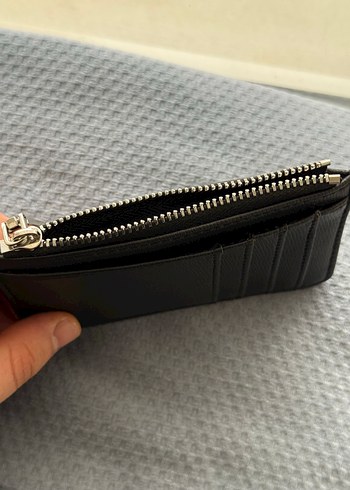 Fermuarlı Siyah unisex cüzdan hiç kullanılmadı - Görsel 2