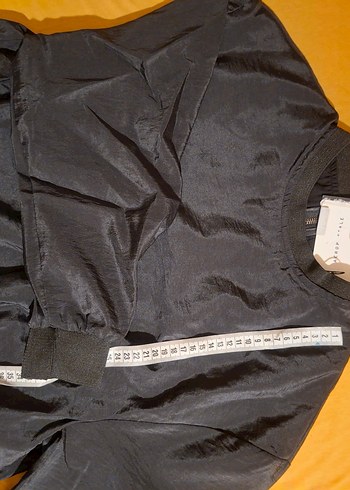 Aeropostale Siyah Midi Uzunlukta Kısa Kollu sweat