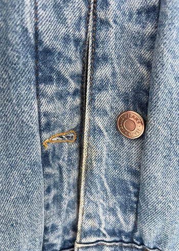xl Beden mavi Renk Düğmeli Mavi Kolsuz Denim Ceket