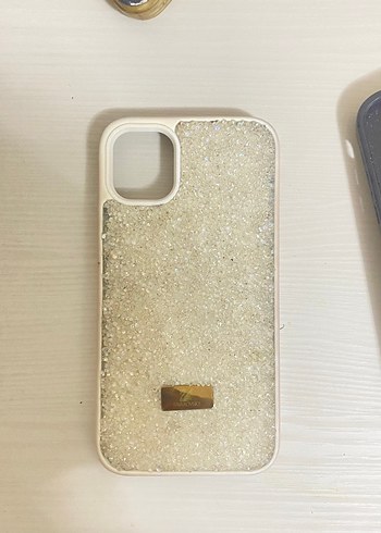 İPhone 11 Beyaz Payetli Telefon Kılıfı