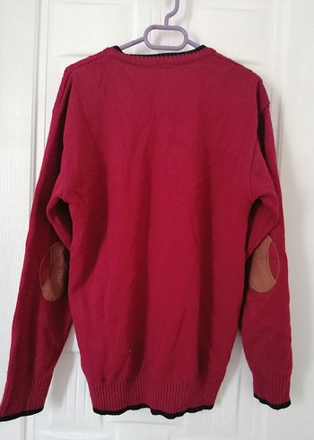 Polo Ralph Lauren Bordo V Yaka Örgü Erkek Kazak