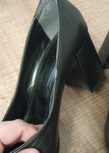 Klasik Siyah Tokalı Stiletto Topuklu Kadın Ayakkabı - Görsel 5