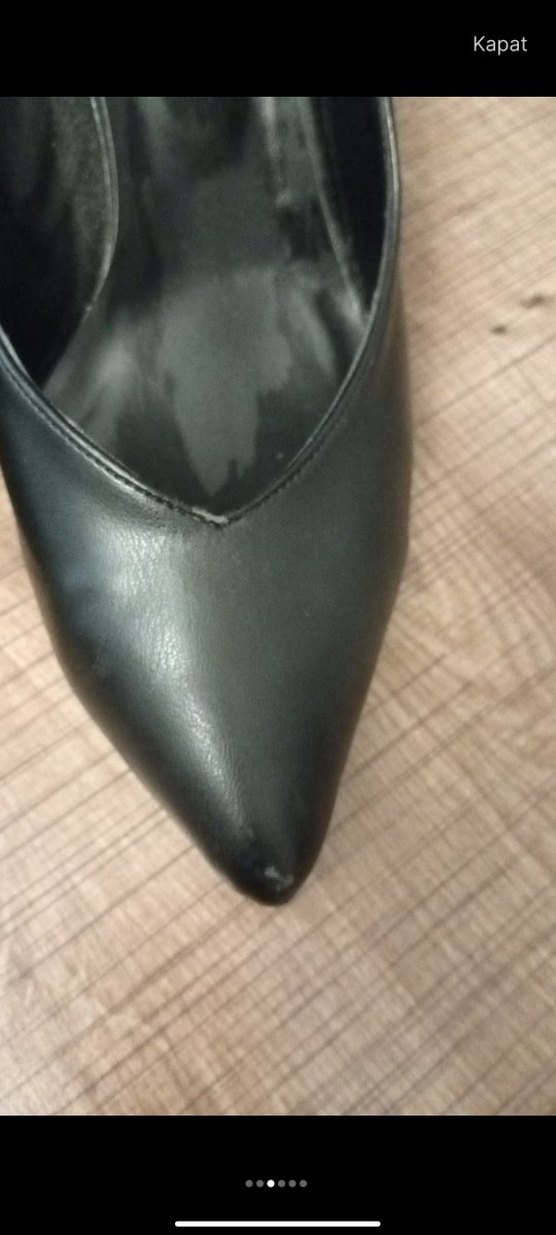 Klasik Siyah Tokalı Stiletto Topuklu Kadın Ayakkabı - Görsel 4