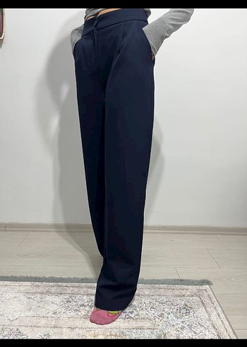 Beyaz Kadın Midi Kumaş Pantolon - Görsel 4