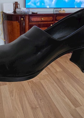 POLARİS Kare Topuklu Siyah Klasik Kadın Ayakkabı - Görsel 2