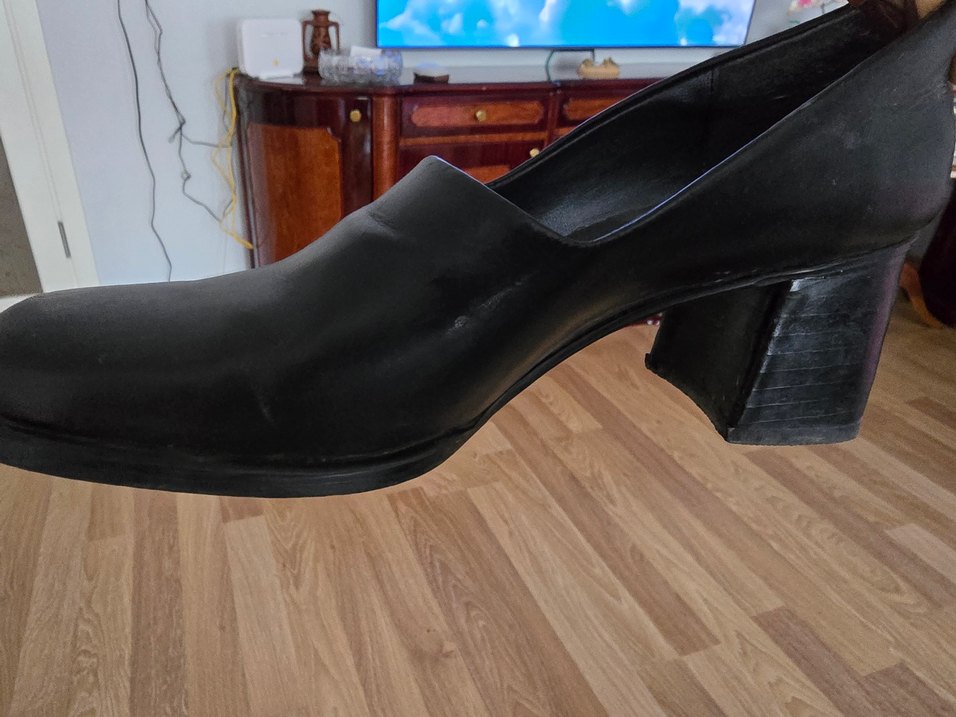 POLARİS Kare Topuklu Siyah Klasik Kadın Ayakkabı - Görsel 2