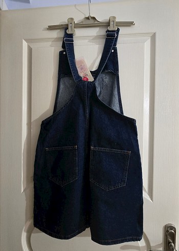 Koton Lacivert Denim Askılı Midi Elbise - Görsel 2