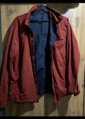 Lacivert Fermuarlı Erkek Midi Mont çift taraflı - Görsel 4