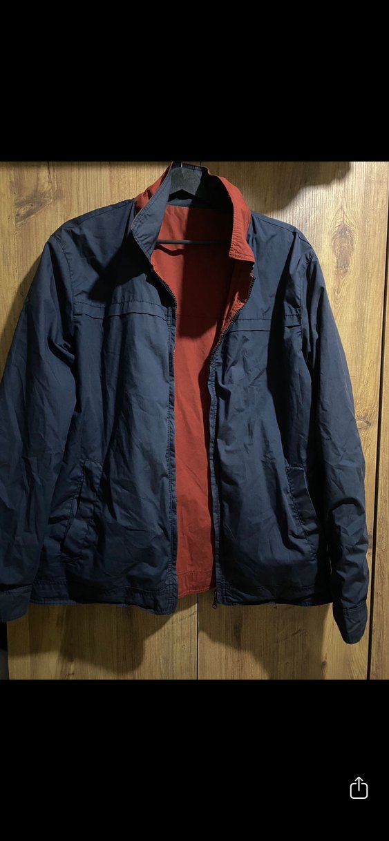 Lacivert Fermuarlı Erkek Midi Mont çift taraflı - Görsel 2