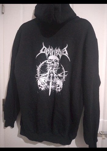 Kapüşonlu Siyah Gotik Sweatshirt - Görsel 2