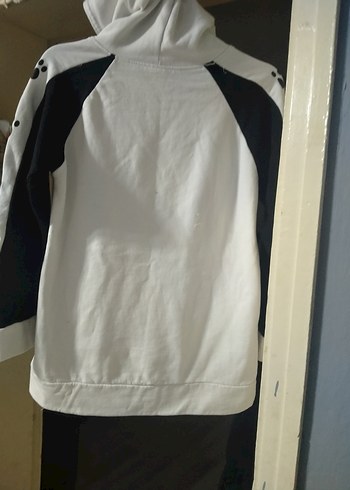 Diğer Beyaz Kedili Kadın Kapüşonlu Sweatshirt