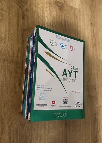  20 ADET AYT Biyoloji Deneme Kitabı