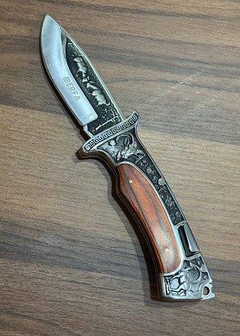 İTALYAN KESKİN BIÇAK İşlemeli Ceviz ağacı Saplı Bıçak - Görsel 2