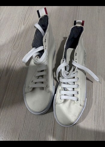 Beyaz Kadın Spor Ayakkabı Stiletto Topuklu - Görsel 3