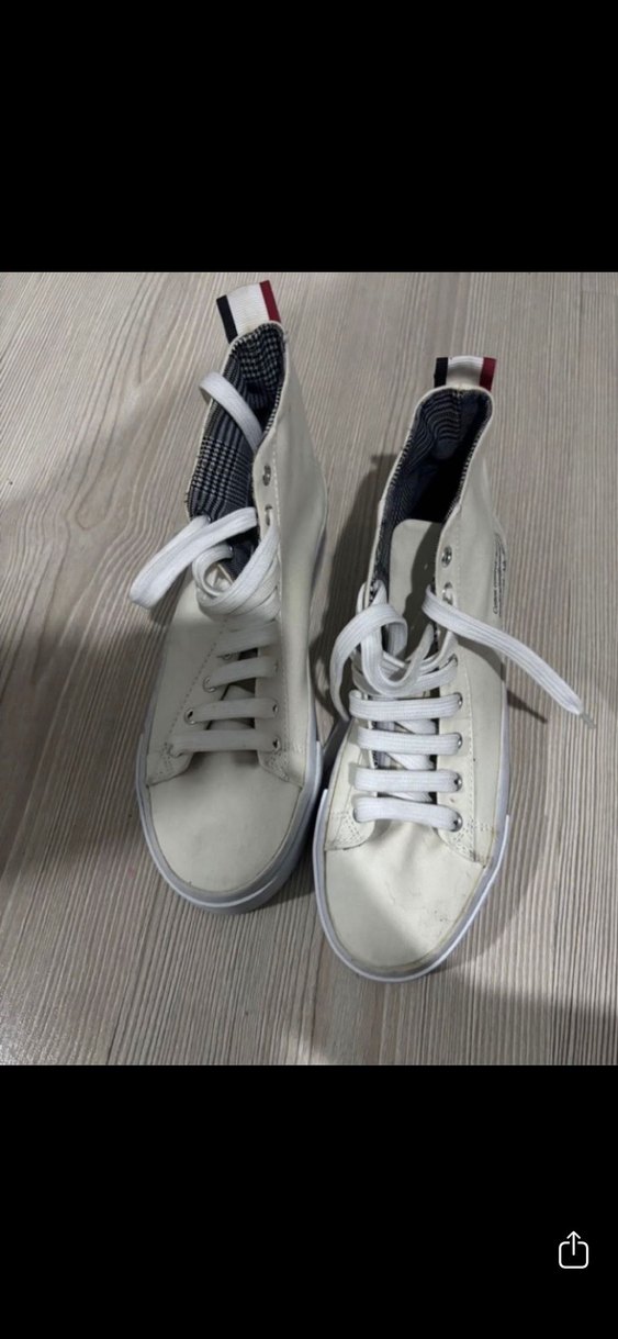 Beyaz Kadın Spor Ayakkabı Stiletto Topuklu - Görsel 3