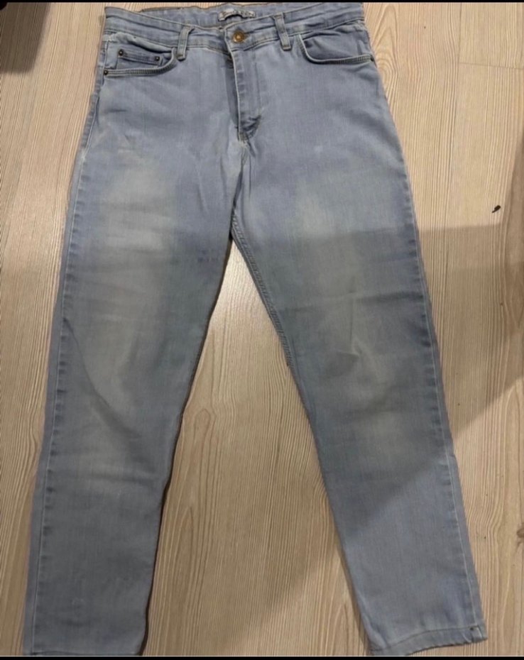 Gri Kadın Denim Jean - Görsel 2