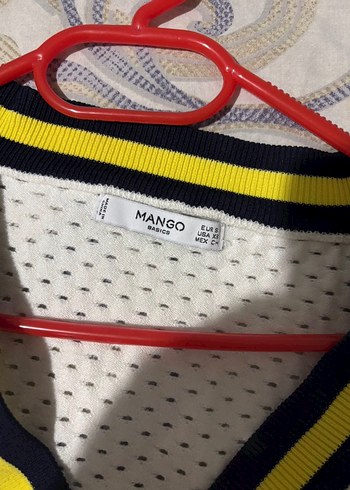 V Yaka Uzun Kollu Örgü Beyaz Kazak - Görsel 3