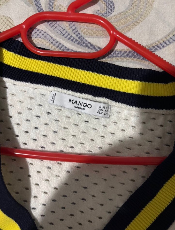 V Yaka Uzun Kollu Örgü Beyaz Kazak - Görsel 3