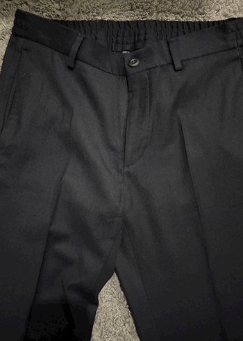 Düğmeli Lacivert Denim Erkek Pantolon - Görsel 3