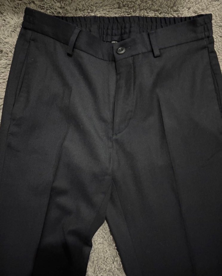 Düğmeli Lacivert Denim Erkek Pantolon - Görsel 3