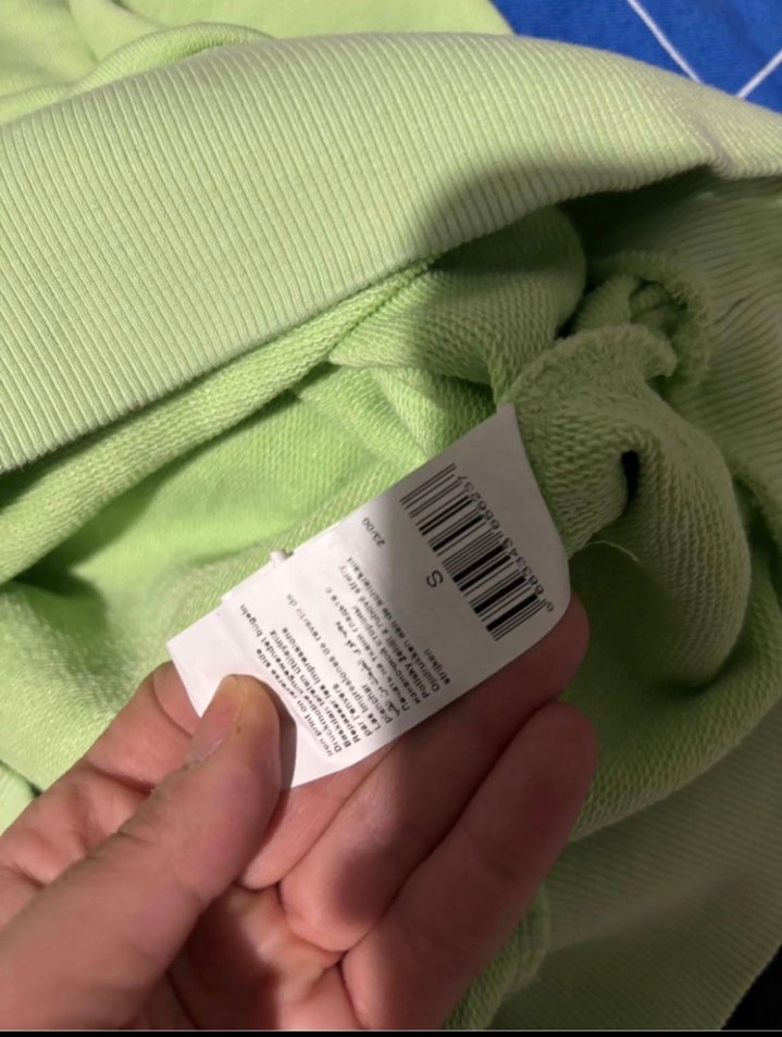 Yeşil Kapüşonlu Oversize Sweatshirt - Görsel 5