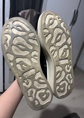 Gri Kürklü Kadın Spor Ayakkabı - Görsel 5