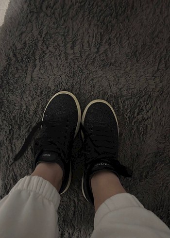 Gri Kürklü Kadın Spor Ayakkabı - Görsel 10