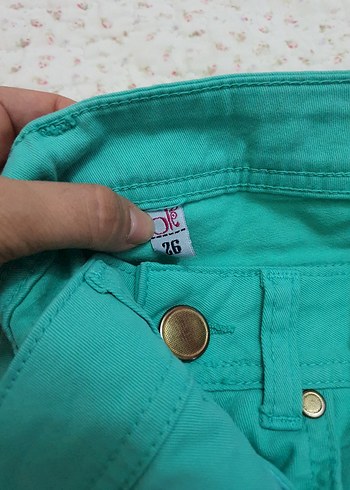 26 Beden Turkuaz Kadın Pantolon