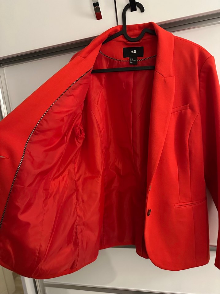 Canlı Kırmızı H&M Blazer Ceket — görsel 3/7