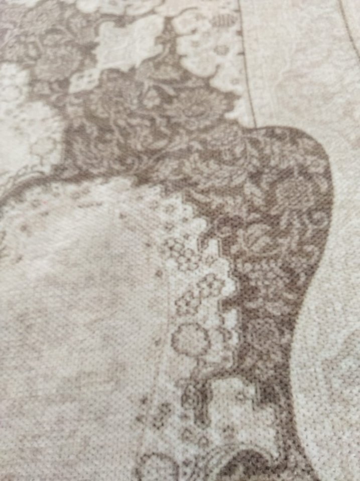 Kahverengi ve Gri Desenli Klasik Halı - Görsel 3