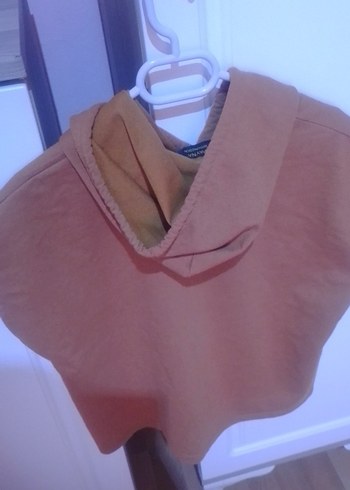 Diğer Kadın Kahverengi Kapüşonlu Kolsuz Sweatshirt
