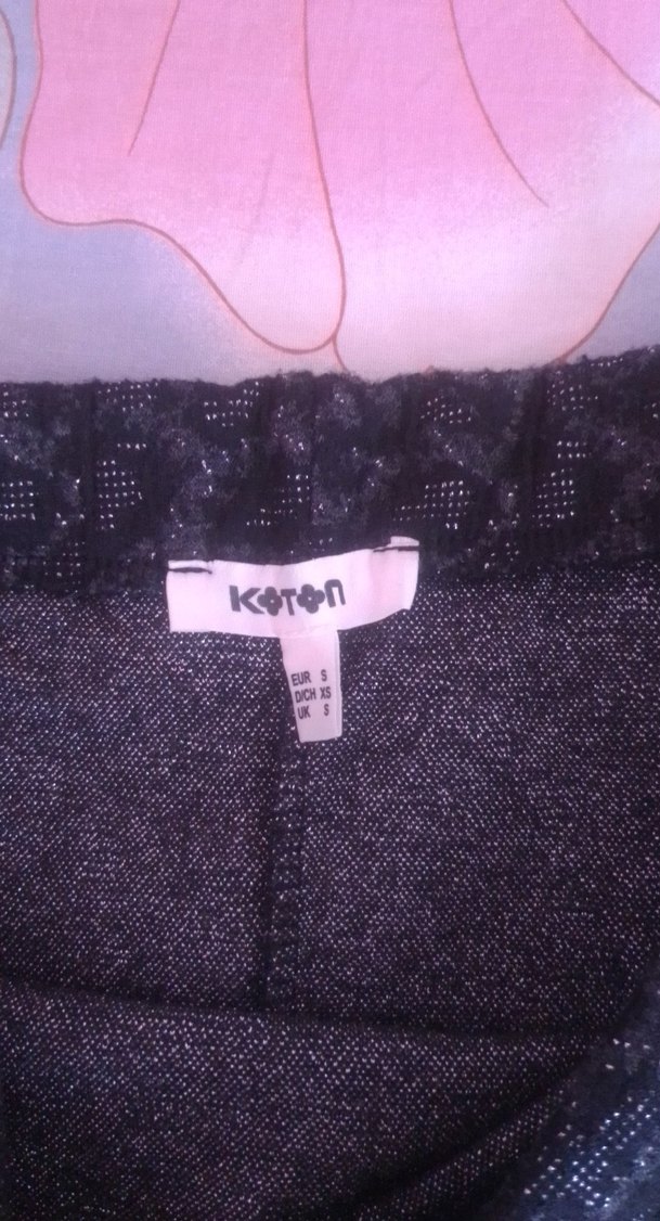 Dantel Detaylı siyah Desenli Kalem Etek - Görsel 2