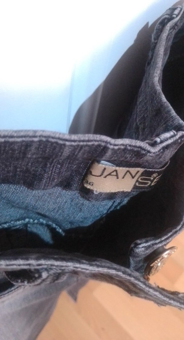 Düğmeli Gri Midi Kot Etek - Görsel 3