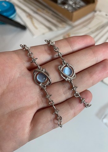 Accessorize Mavi Zincir Detaylı Gotik Bileklik
