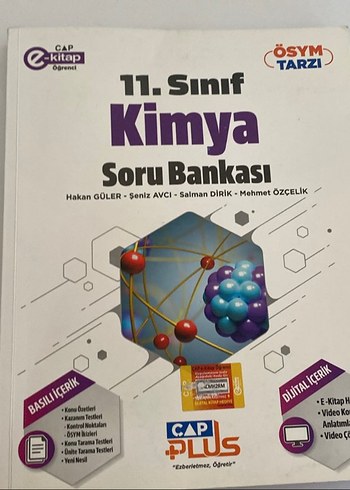 11. Sınıf Kimya Soru Bankası - ÇAP Plus