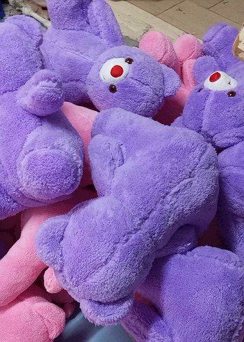 Renkli Mor Peluş Ayıcık Oyuncak