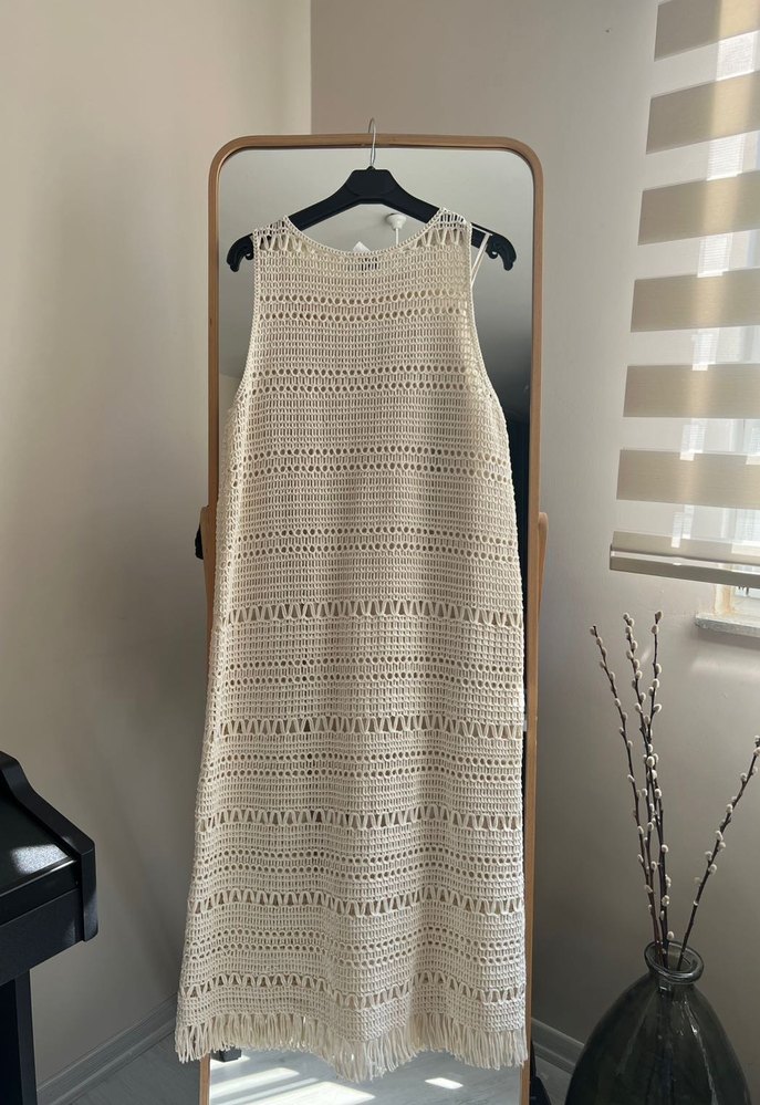 Örgülü astarlı elbise Massimo Dutti - Görsel 2